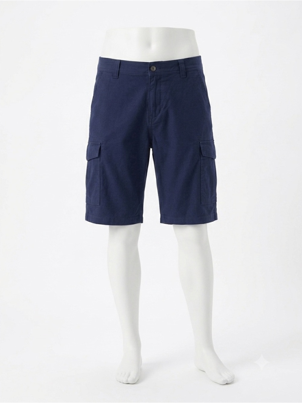 BC Clothing Navy Blue Cargo Shorts - Size 32 - Tech Stretch Canvas